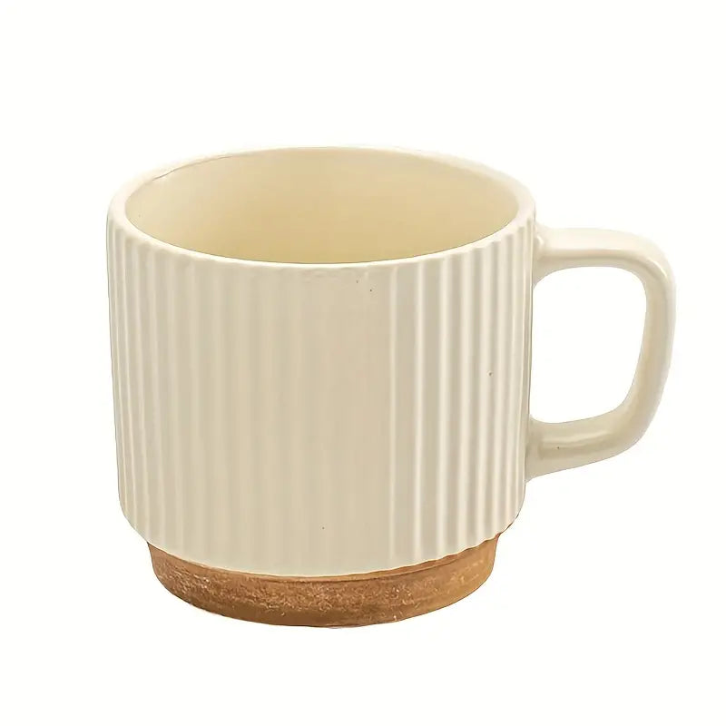 Creative Striped Ceramic Mug for Tea and Coffee