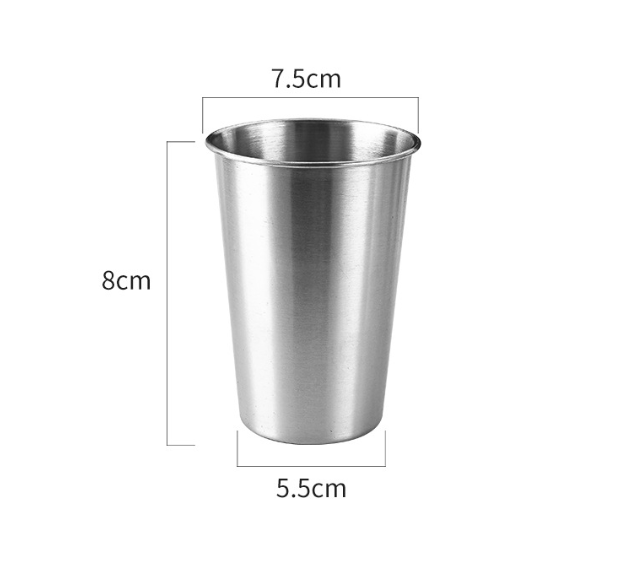 Stainless Steel Single Layer Handy Drinking Cup