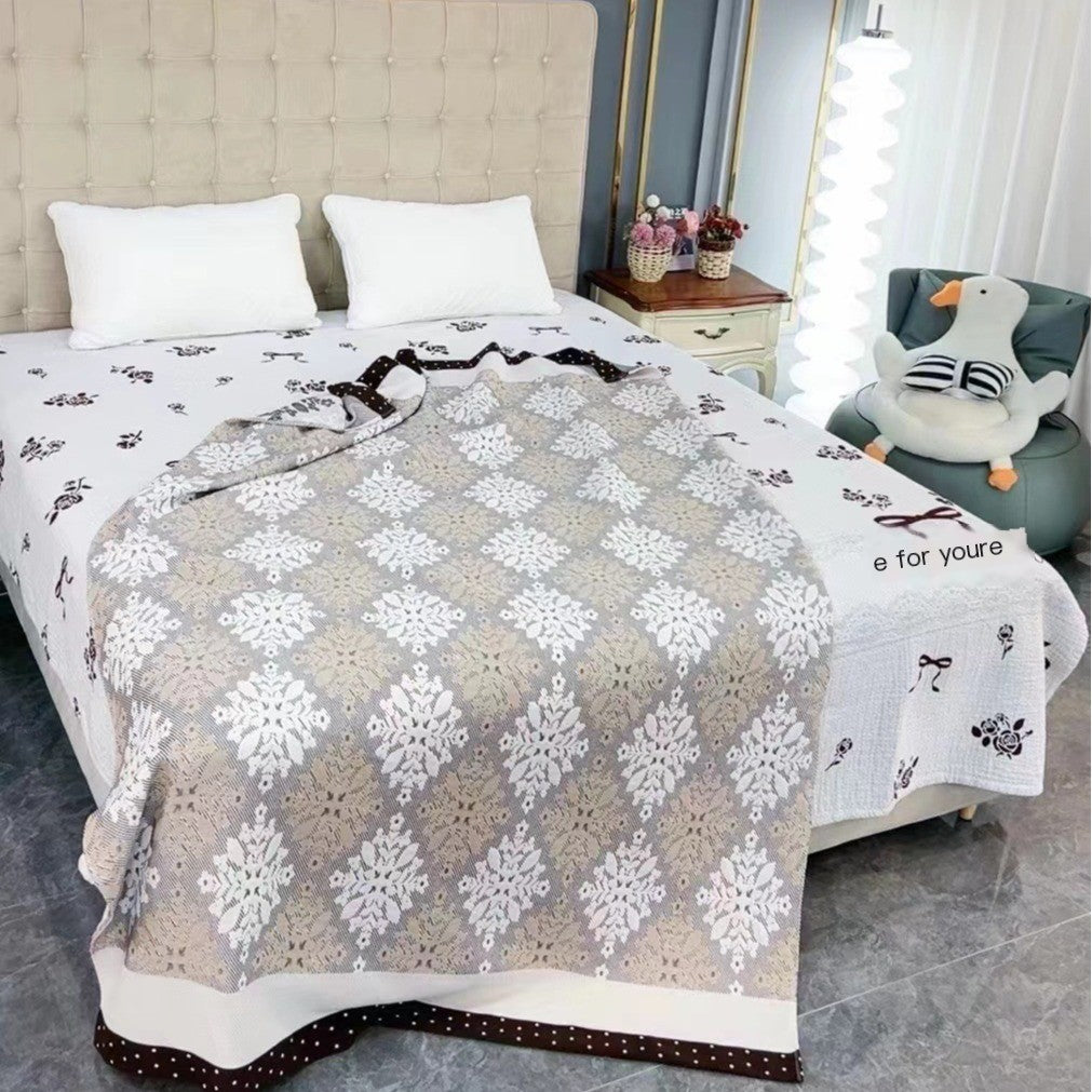 Thick Six-Layer Cotton Towel Blanket for Summer