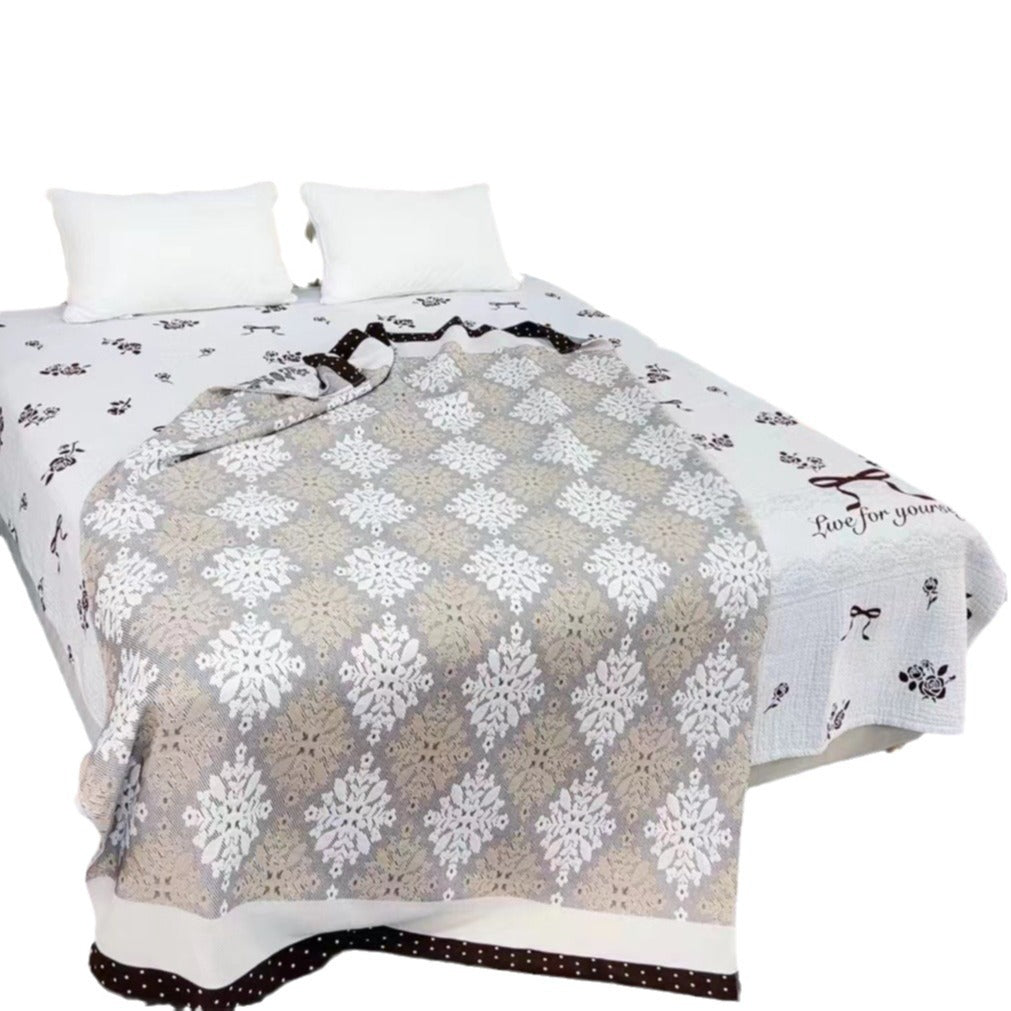 Thick Six-Layer Cotton Towel Blanket for Summer